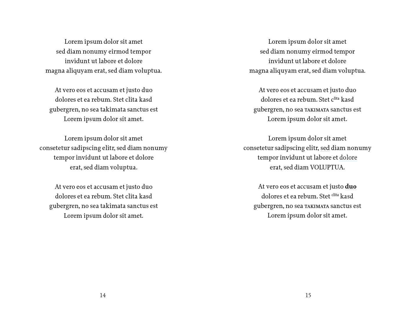 Exemple d'une mise en page de poésie classique version romantique
