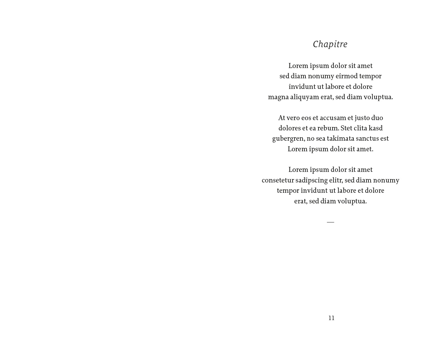 Exemple d'une mise en page de poésie classique version simple