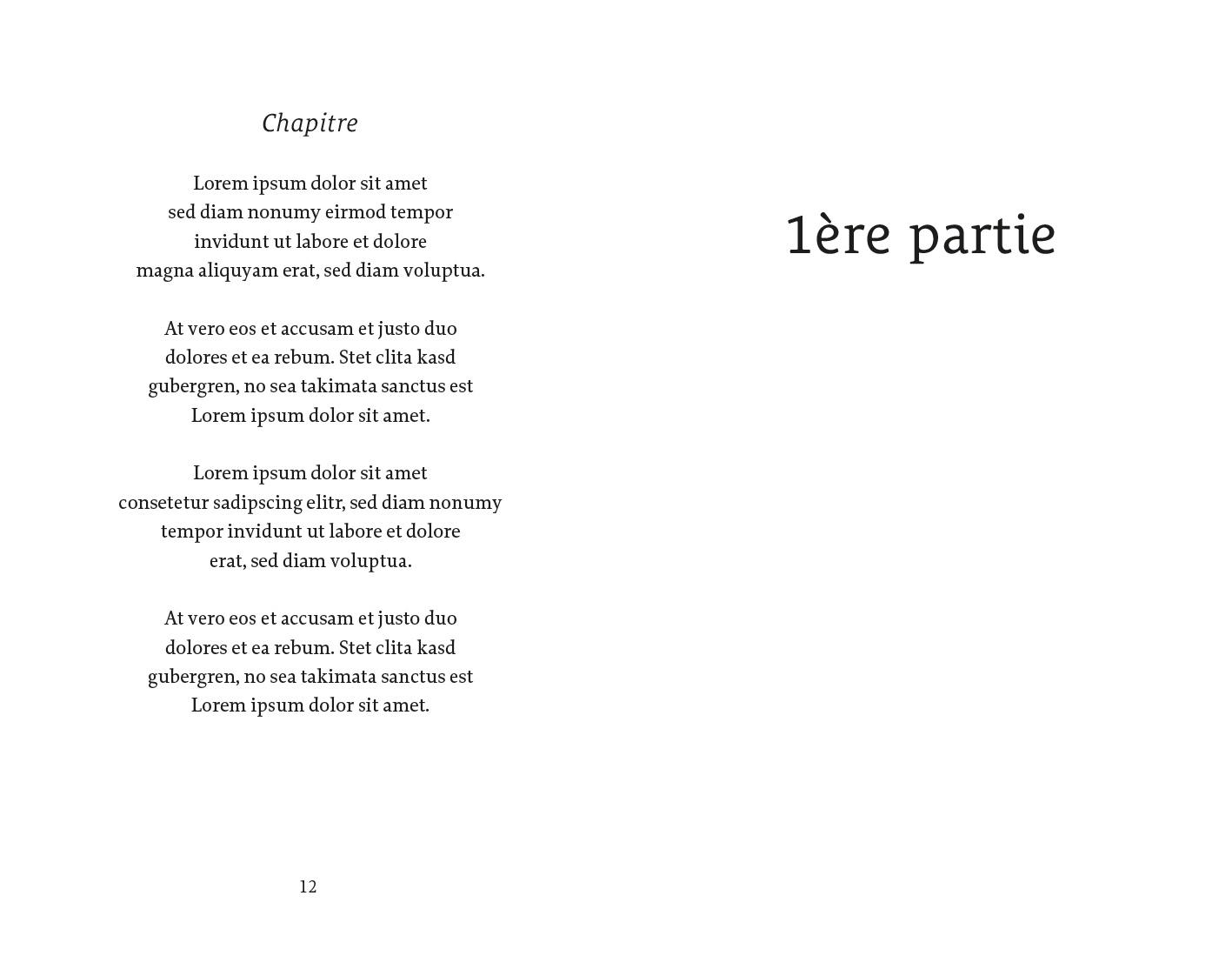 Exemple d'une mise en page de poésie classique version simple
